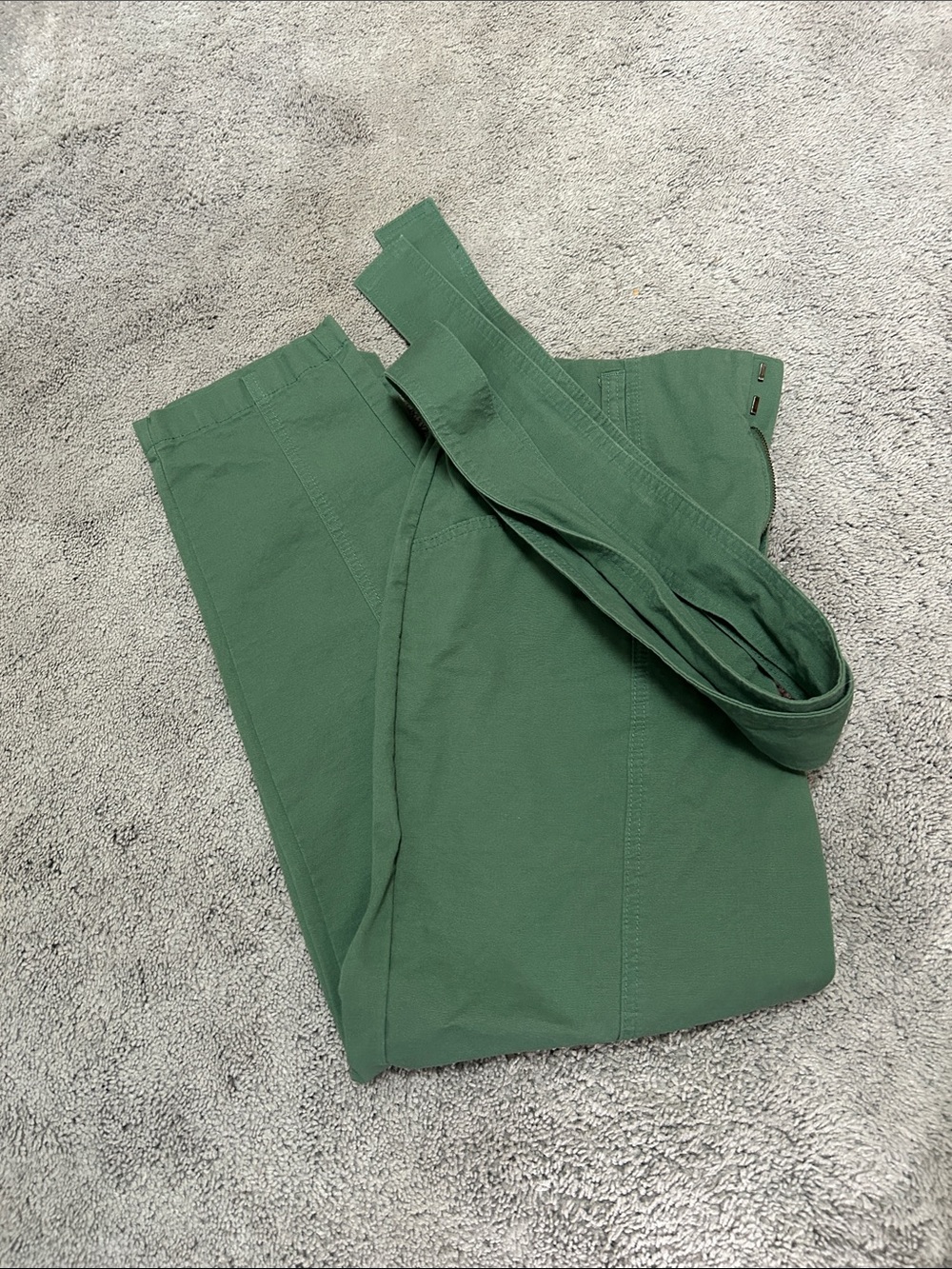 a new day Olive Green Straight-Leg Pants with Tie Belt